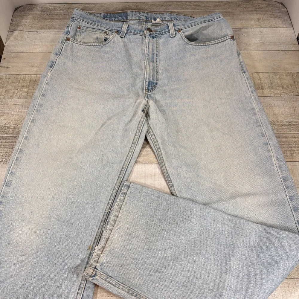 Vintage Levis 505 Jeans Mens Size 38x32 Light Wash Made In USA 90's  Denim Pants
